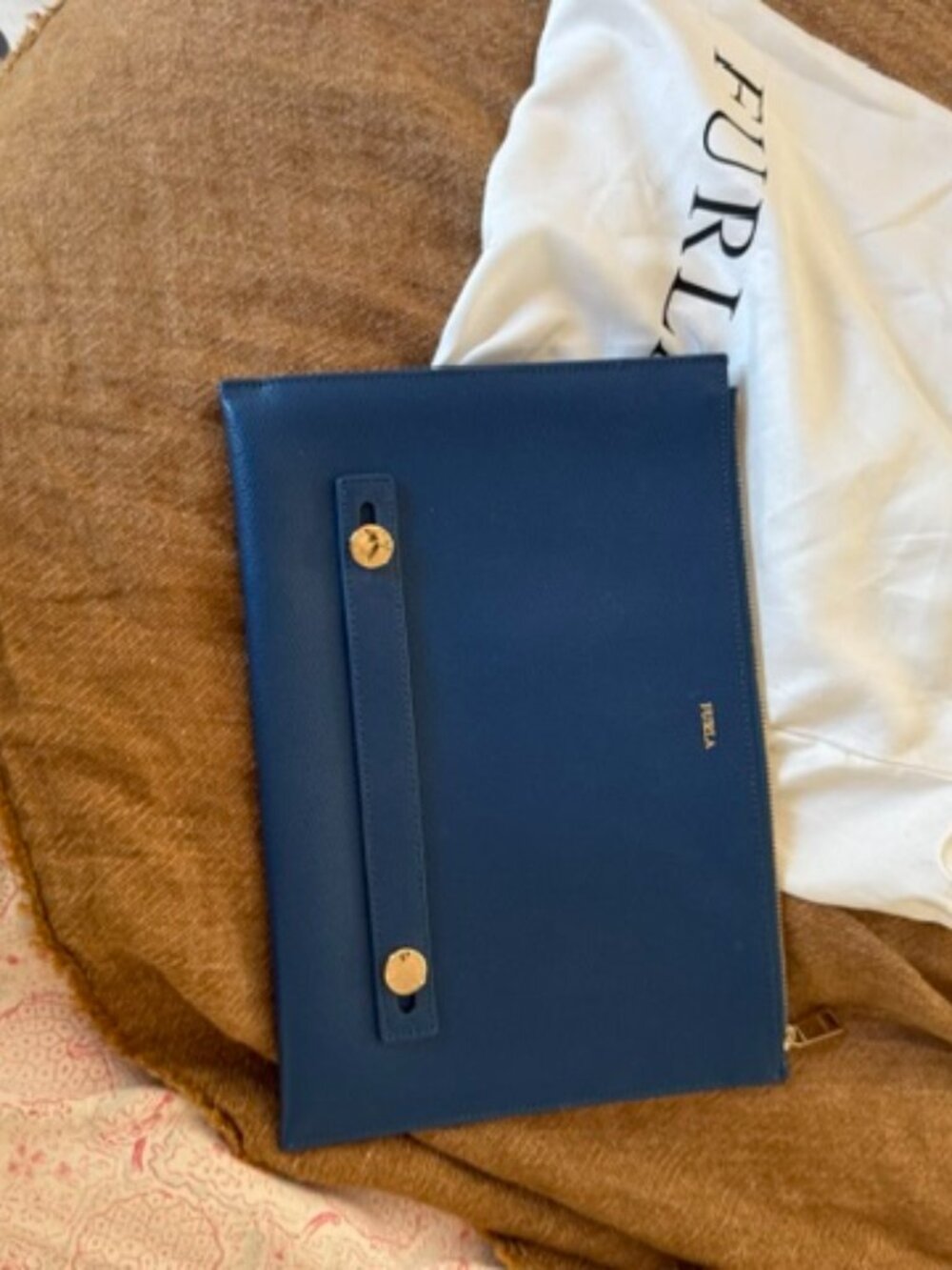 FURLA beautiful leather clutch bag - quality and craftsmanship is wonderful